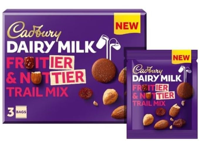 2 x Fruitier & Nuttier Chocolate Trail Mix 3 Pack 105g Delicious Tasty And Twisty Treat Gift Hamper For Birthday,Christmas