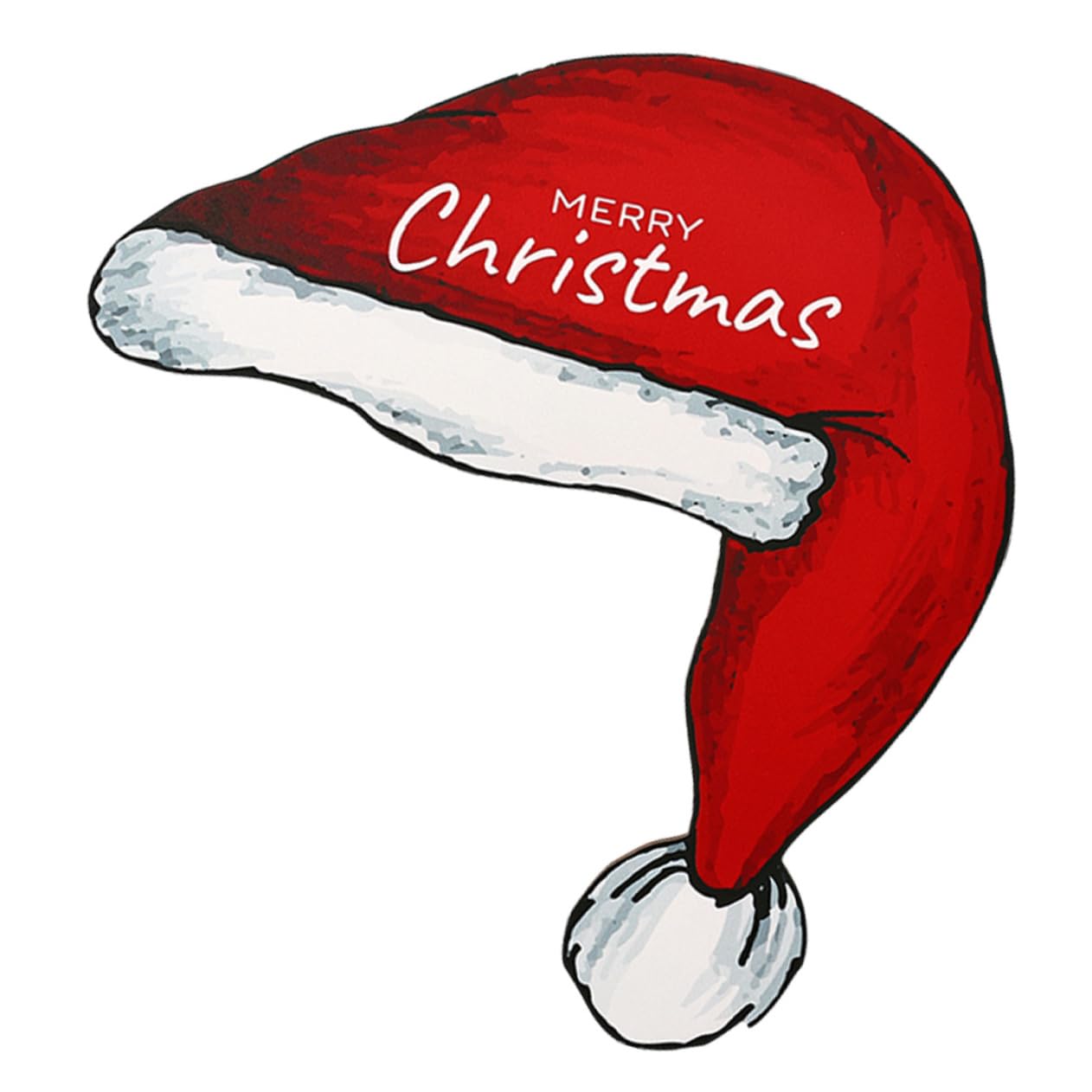 VICASKY Christmas Door Frame Decor Xmas Santa Hat Ornament for Holiday Window Decoration for Home Hotel and Party Atmosphere Design Photo Prop for Unforgettable Moments