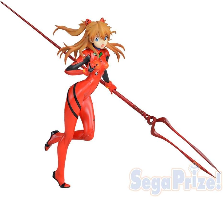 JAPAN OFFICIAL Neo Genesis Evangelion Asuka Figure LONGINO Lancia 22 CM Anime Sega Eva 02