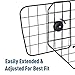 Pawhut Rejilla Separador Perro Coche Extensible Universal Reja de Seguridad Barrera para...