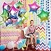 Gradient Color Star Foil Balloons, 18 Inch Rainbow Stars Shape Foil Helium Balloons Colorful Pentagram Aluminum Foil Party Balloons for Kids Birthday Rainbow Party Coloful Theme Party Decoration