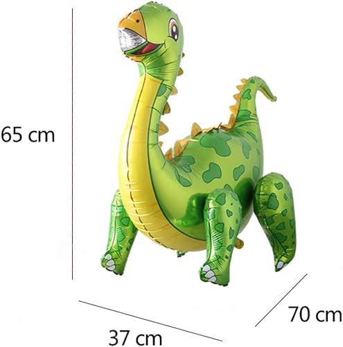 Miniatura 2 de Globos de dinosaurio de pie con diseño de tiranosaurio para fiesta de cumpleaños, baby shower. Kit de decoración de suministros inflables para