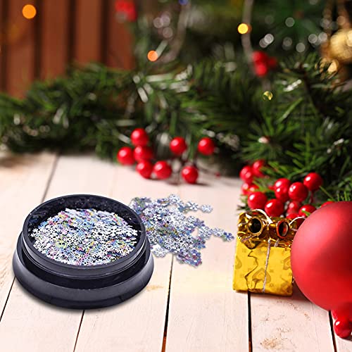 Asalinao Weihnachtspaste Leaf Gear Gold Ultra Thin Film Ausgehöhlt Nagelzubehör, Ultradünne Pailletten Weihnachten… – Bild 8