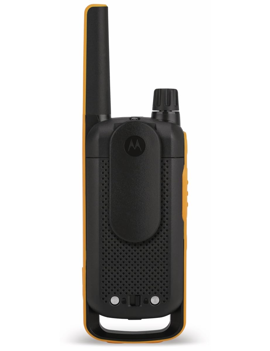 Marque : Motorola Solutions Motorola WALKIE-TALKIE TLKR-T82EXTREME NEGRO PACK2 PMR446/10KM/16CANALES/CLIP CINTURON/VOX/IMPERMEABL B8P00811YDEMAG TLKR T82 Extreme Duo-Radio PMR 10 Km-Noir/Jaune, Portée 10km in use