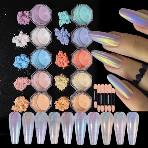 Mermaid Aurora Chrome Nail Powder Kit