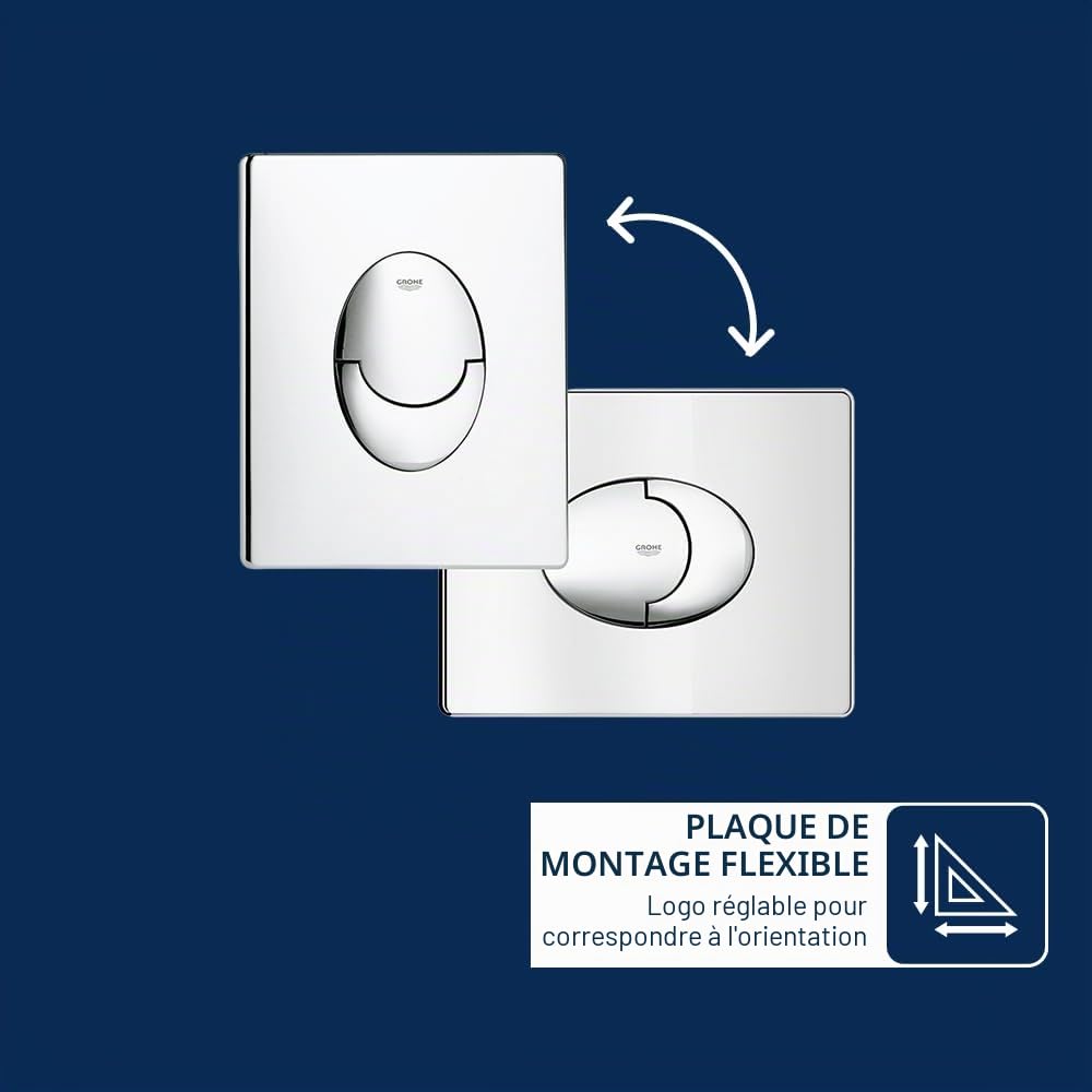 GROHE Skate Air Plaque de Commande, ABS, Chromé, 38505000