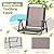 Vongrasig 6 Pieces Folding Patio Dining Set, All Weather Small Metal Outdoor Table and Chairs Set, Patio Furniture Set w/Umbrella, Glass Table & 4 Folding Chairs for Garden, Lawn, Backyard, Brown
