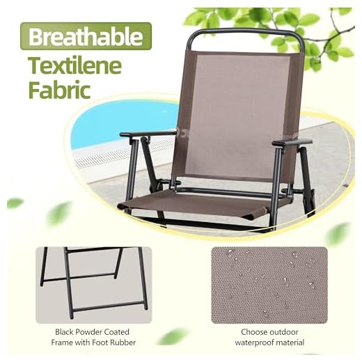 Vongrasig 6-Piece Folding Patio Dining Set