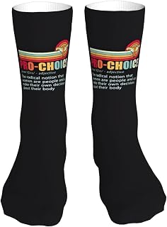 Pro Roe 1973 Pro Choice Women'S Rights Socks Women Crew Sock Thick Stockings Moisture Socks Compression Running Sock 16 Inches