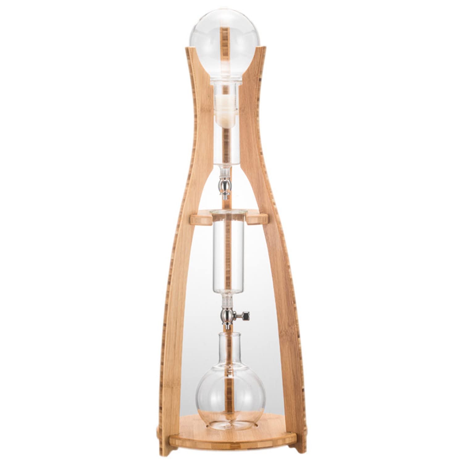 Cold Brew Drip Tower, 500ml/479.1 g Eiskaffeemaschine mit verstellbarem Tropfer und wiederverwendbarem Filter - Glas Cold Brew Maker für Kaffeeliebhaber
