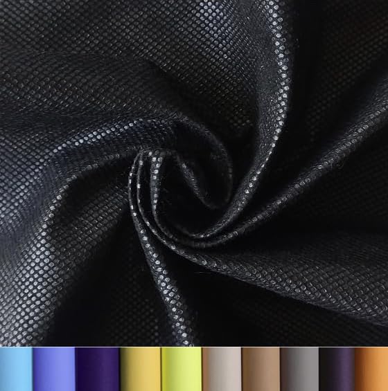 Tissu batiste anti-poussière noir au mètre de 4,6 m pour la rénovation et le fond de canapé