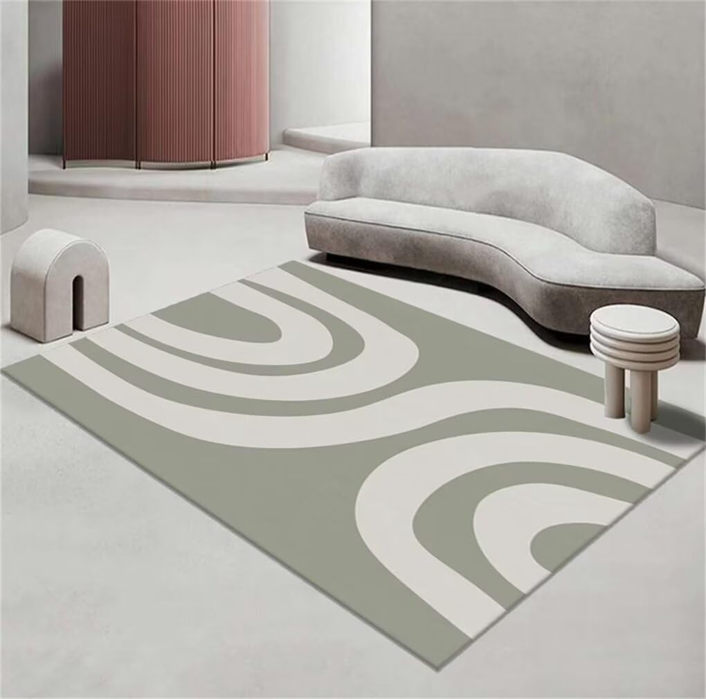Tapis chambre fille ado vert pour coin bureau esthétique et doux