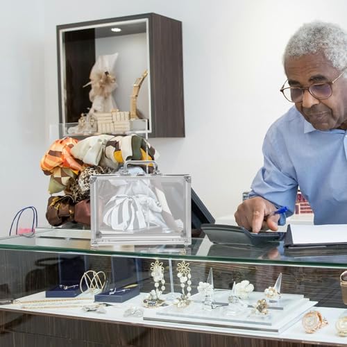 Boîte à bijoux transparent verrouillable pour éviter les pertes - 6