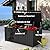 Mars Villa 119 Gallon Deck Box, Large Resin Outdoor Storage Box, Waterproof Storage Bin with Lockable Lid for Patio Furniture Cushions, Pool Supplies, Garden Tools, Weatherproof, Black