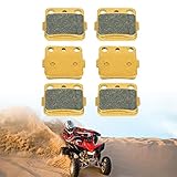 Ceramic Front and Rear Carbon Brake Pads FA84 Fit for Honda TRX400X TRX 400X TRX400EX TRX 400EX Sportrax 400 TRX400 EX Fourtra TRX300EX Fourtrax 300 TRX250X for Yamaha Raptor 350 Raptor 660R 3 Sets
