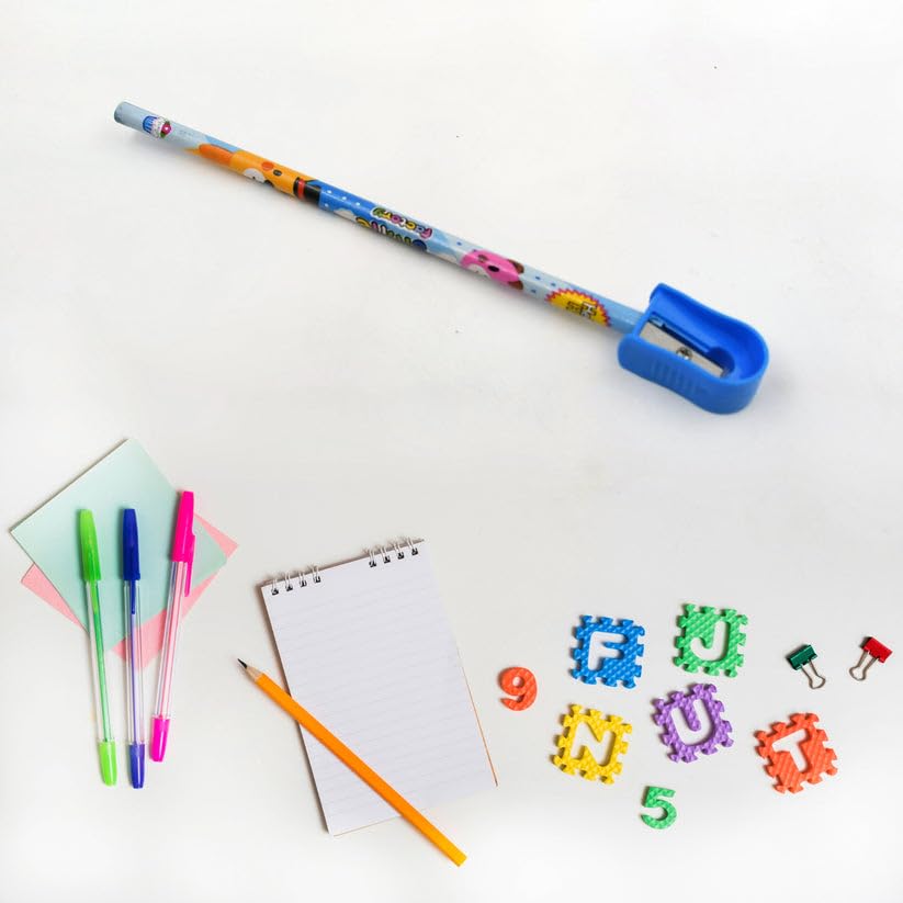 Image of Children Stationery Kit 6 Pieces Set Colorful School Supplies Writing Drawing Accessories Gift for Children Mix Design