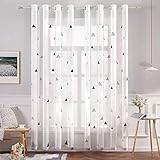 【Einfache Installation】- Jedes Kinderzimmer Gardinen hat 4 Metallisch Ösen, was sehr bequem zu installieren und zu demontieren ist.