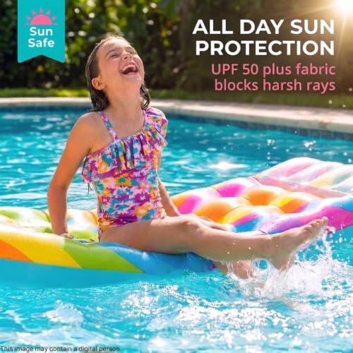 Image of Kanu Surf Girls Morgan Floral Ruffle 1-Shoulder 1-piece Swimsuit