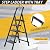 8 Step Ladder,Folding Step Stool with Tool Tray,Portable Sturdy Steel Ladder with Anti-Slip Pedal,Lightweight,Convenient Work Platform,Sturdy Carbon Steel Step Ladder for Adult,Garden,Garage