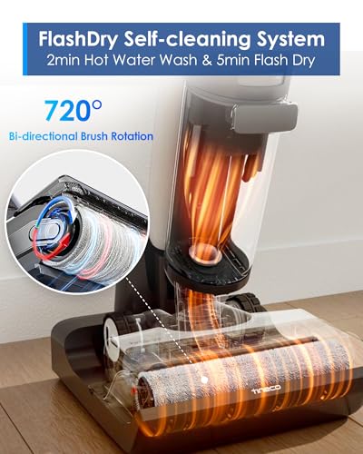 Image of Tineco Floor ONE S7 FlashDry Smart Cordless Wet Dry Vacuum Cleaner, Long Runtime, Great for Sticky Messes, Self-Cleaning, 158℉Hot Air FlashDrying, Dual-Sided Edge Cleaning, Extended Battery Lifespan