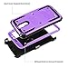 LG Stylo 3 Case, LG Stylus 3 Case, LG Stylo 3 Plus 2017 Case, Venoro Heavy Duty Shockproof Protection Case Cover with Swivel Belt Clip and Kickstand for LG LS777 / MP450 / M430 (Purple)