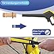 Rohrreinigungsschlauch Set 10m, 240 bar inkl. 3 Adapter, 2 Düsen starr + rotierend Kompatibel mit K2, K3, K4, K5, K6, K7, LAVOR, BOSCH, PARKSIDE Hochdruckreiniger Rohrreinigungsset Hochdruckschlauch