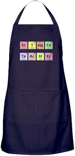 CafePress Science Teacher Apron (Dark) Kitchen, Baking, Grilling Apron with pockets