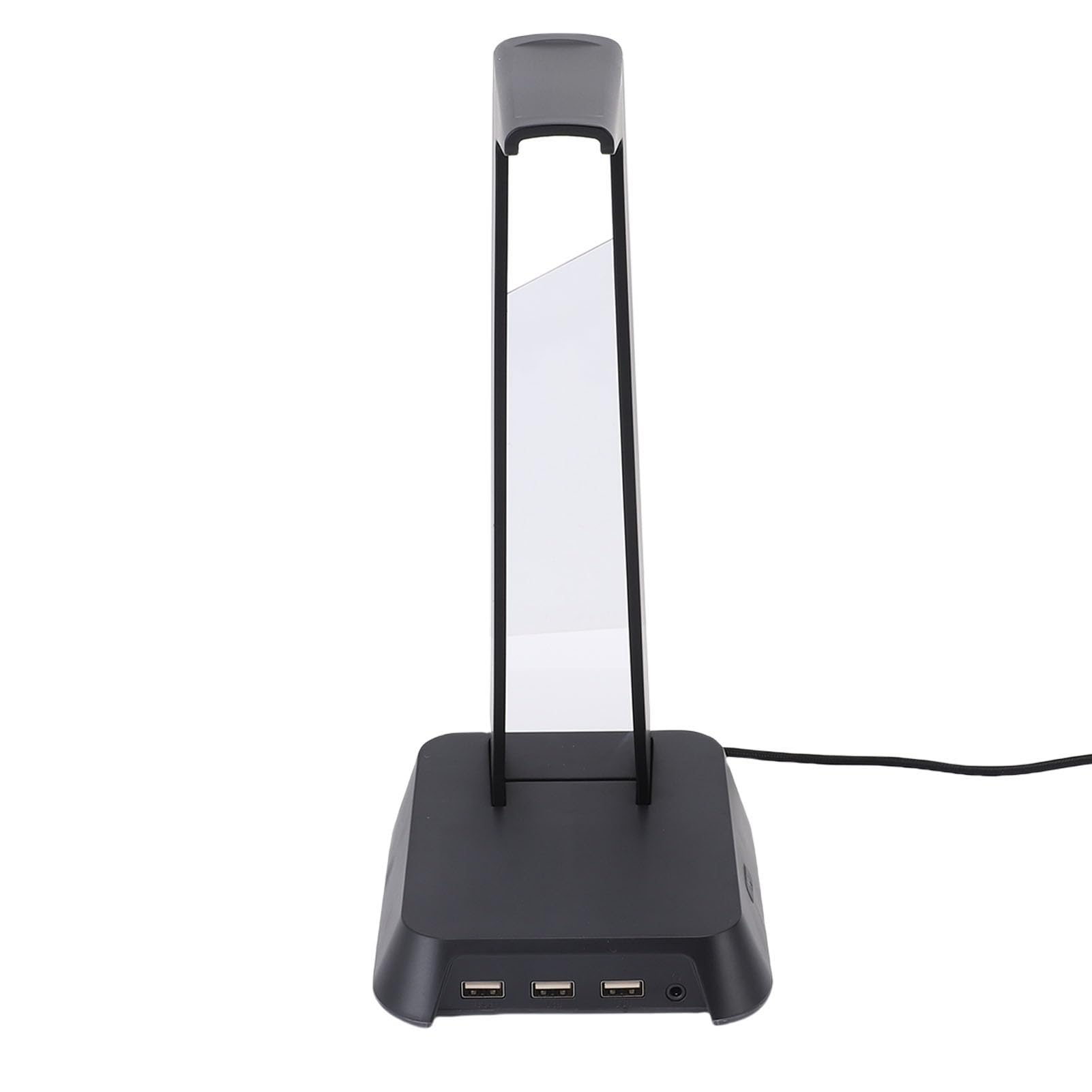 Supporto per Cuffie da Gioco Illuminazione RGB Porta USB Supporto per Cuffie Multifunzionale da Scrivania per i Giocatori (BLACK)