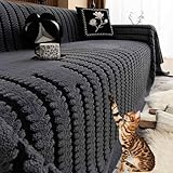 ★ Essentiels déco - Du canapé trois places à la méridienne, en passant par la nappe et le coussin de baie vitrée, cette couverture polyvalente s'adapte à tous les besoins de décoration de votre maison. Elle peut servir de cache-poussière ou de couverture d'invité improvisée, vous permettant de créer d'innombrables motifs créatifs.