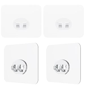 Jovware Shower Caddy Adhesive Replacement Stickers 4 Pack Single Shower Caddy Hook Bathroom Shelf Adhesive Mount Replacement 1