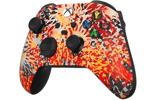 Image of Custom Controllerzz Wireless Controller for Microsoft Xbox Series X /S & Xbox One - Custom Soft Touch Feel - Custom Series X /S Controller (X /S Solar Flare)