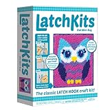 LatchKits Mini-Rug Sewing Kit The Classic Latch Hook Craft Kit - Owl