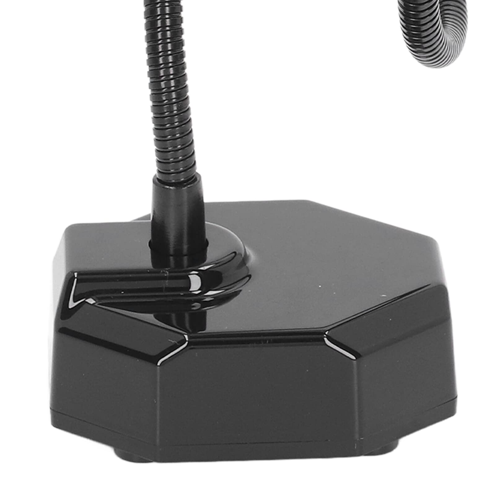 Lampada per unghie a collo di cigno Lampada per unghie a collo di cigno tavolo a LED ricaricabile ad asciugatura rapida per manicure (Nera)