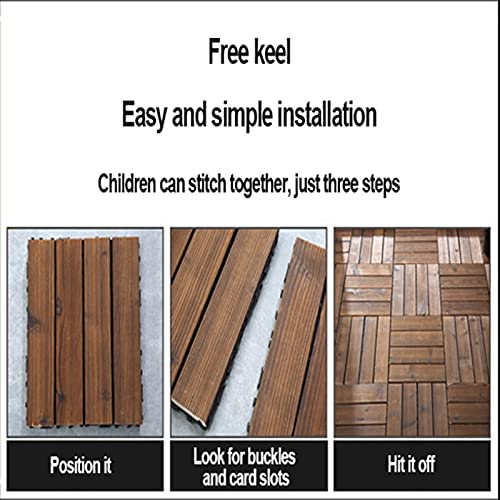 Dalles de patio emboîtables pavés de terrasse composite imperméable et anticorrosion - 5