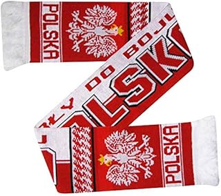 Poland (POLSKA Football Fans World Cup & EUROS Scarf (100% Acrylic)