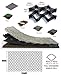 OHHRRIDGO Shed Base Plastic Grid,HDPE Geogrid Stabilizer for Driveway & Slope Erosion Control, 4in Height(2m x 8m (6.5ft x 26ft))