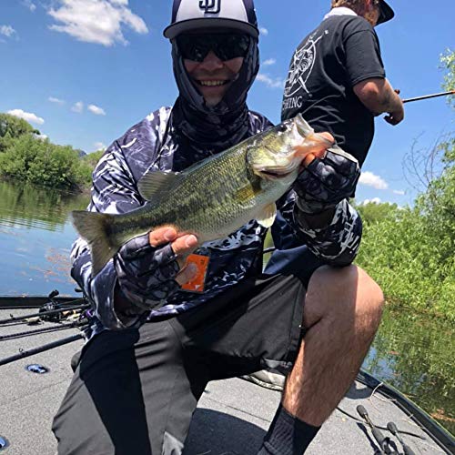 Image of Bassdash ALTIMATE Sun Protection Fingerless Hunting Fishing Gloves UPF 50+ Men's Women's UV Gloves for Kayaking Paddling Hiking Cycling Driving Shooting Training