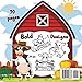 Fun Farm Animals Cute & Easy Coloring Book: Perfect for all Ages: Big, Bold, and Simple for Stress Relief and Relaxation
