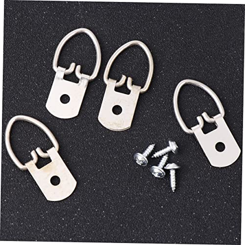 Image of ARTIBETTER Picture Hangers Hooks Set 200pcs Photo Frame Hanging Hardware D-Ring Wall Hooks Screws for Painting Art Digital Painting