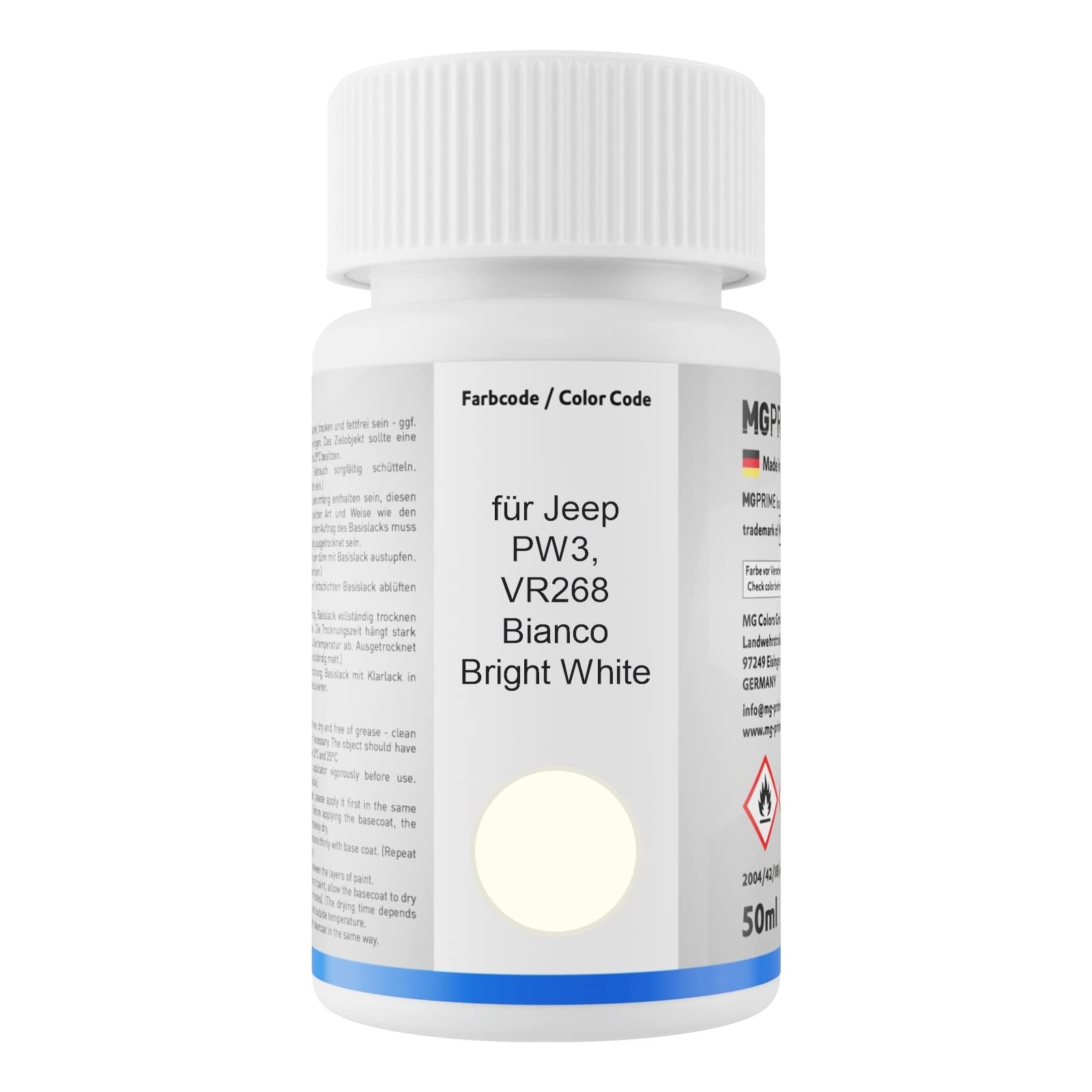 Vernice Di Ritocco Per Renault D16 Ivoire/Ivory-Beige - Kit Con Base E Trasparente - Foto 5