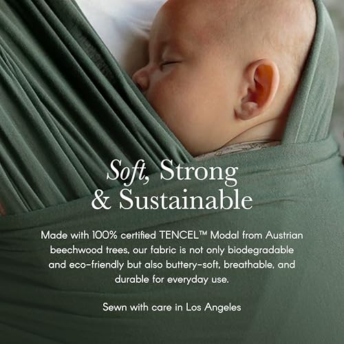 solly baby wrap buttery-soft baby carrier newborn to toddler 8-25 lbs lightweight amp hands-free infant sling wrap breathable summer carrier baby wearing amp postpartum essential new mom gift spelt