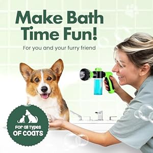 Soap  shampoo dispenser for pet wash and garden hose sprayer nozzle   cucciolini doodles