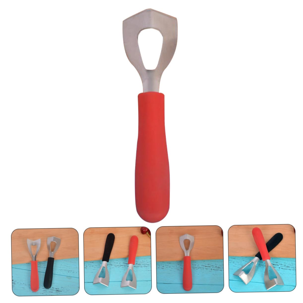 Unomor Ter Cheese Cutter Stainless Steel Blades Comfortable to Hold Plastic Handle Domestic Cheese Slicer Kitchen Tool Random