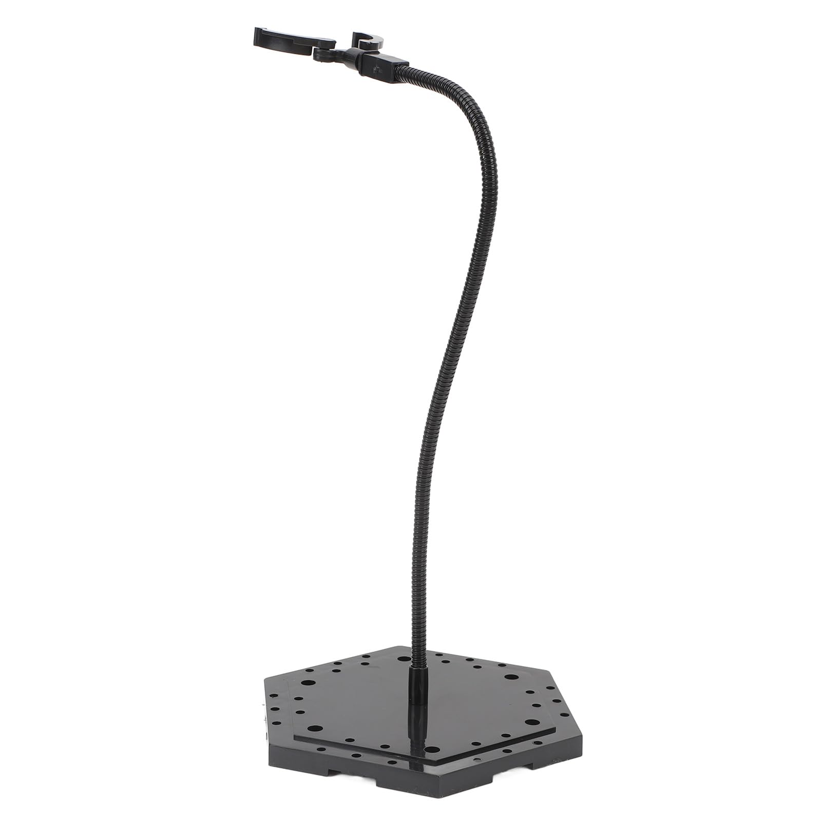 VGEBY Supporto per action figure, supporto per esposizione di figure di bambole in acciaio inossidabile ABS, supporto per modello stop motion per bambole da 6 pollici (nero)