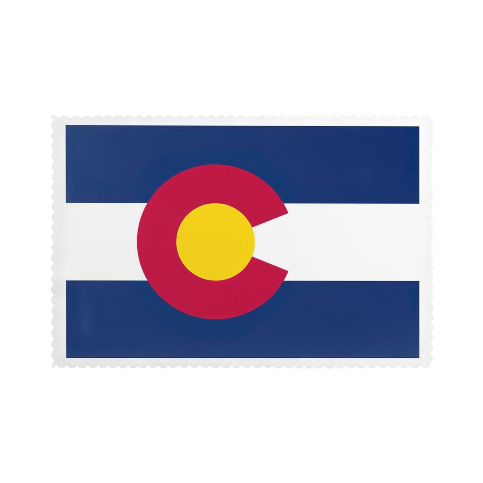 Colorado state flag Print Placemats for Dining Table Set of 6 12x18 Inch Table Mats for Party Kitchen Dining.