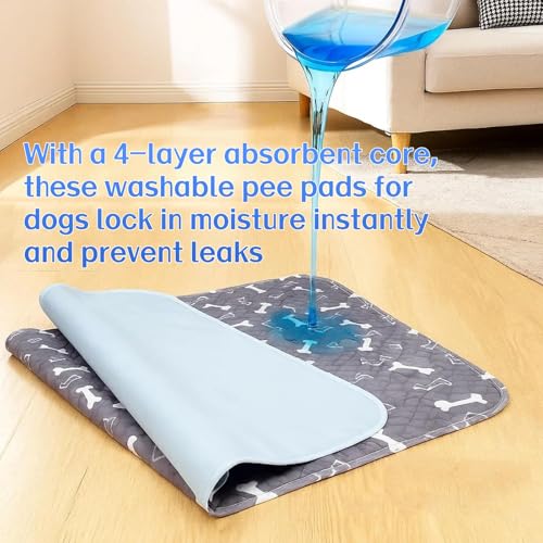 2026 Upgraded Washable Puppy-Pad with Pheromones, Pee Pads for Dogs, Washable Pee Pads for Dogs & Cats, Leak Protection, Non-Slip Base, Reuse, for Home & Travel (A+B, S 16×24in)