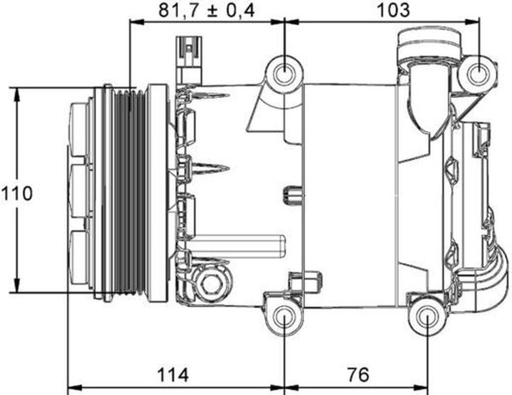 MAHLE ACP 866 000P sprężarka A/C BEHR PREMIUM LINE