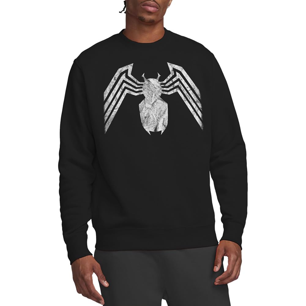 Marvel Unisex Venom Emblem Sweatshirt in Black | Size: Medium