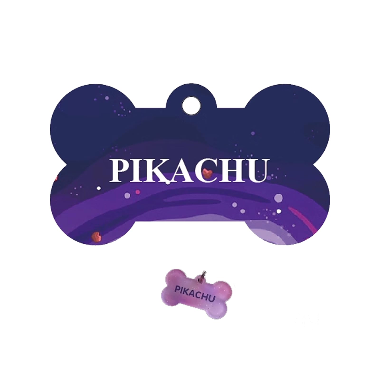 Silicon Double-Sided Engraved Dog Tags for Pets UK- Soft Personalised Dog Name Tags, No Noise Pet ID Tags with Engraving for Dogs Collars (5)