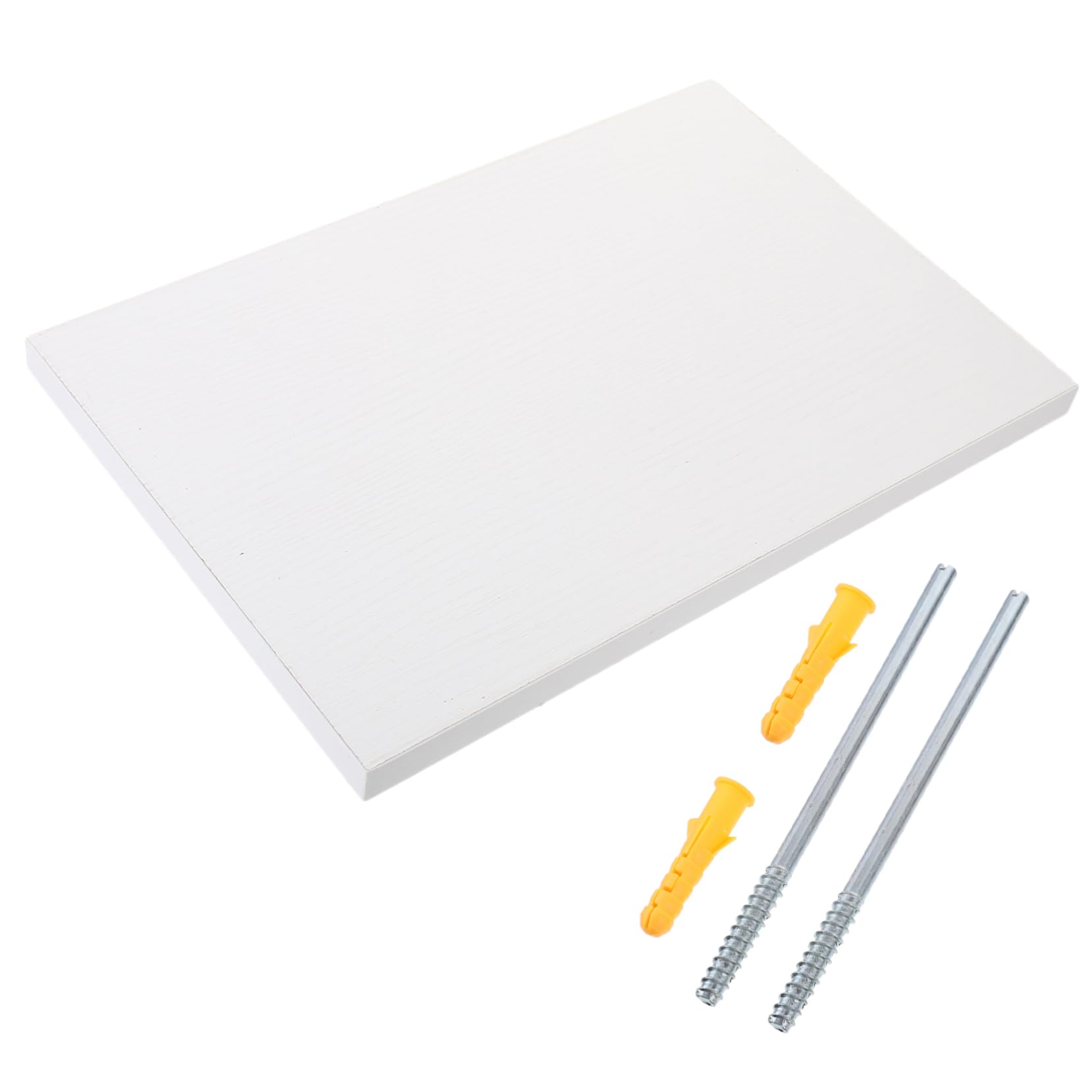 iplusmile Mensola Sospesa Da Parete 30x20cm in Bianco Mensola Galleggiante Robusta e Facile Da Installare Per Arredamento Casa Supporto Portaoggetti Per Cucina e Soggiorno